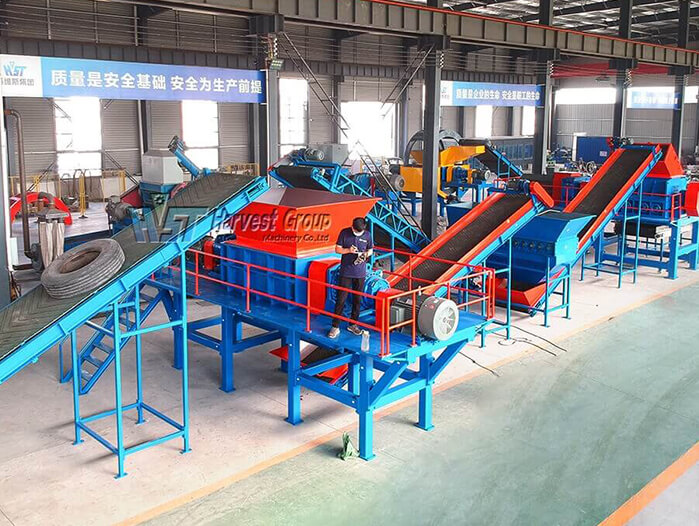 Waste Tire Shredder Machine