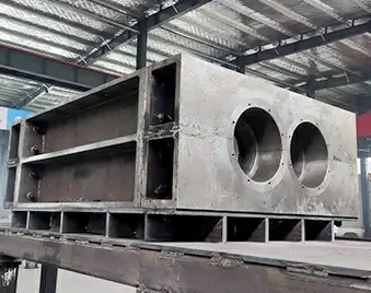 tire-shredder-cutting-chamber-frame