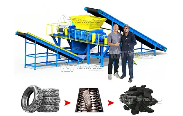 Tire Shredder Feed Size Guide: What Size Tires Can a Shredder Process?