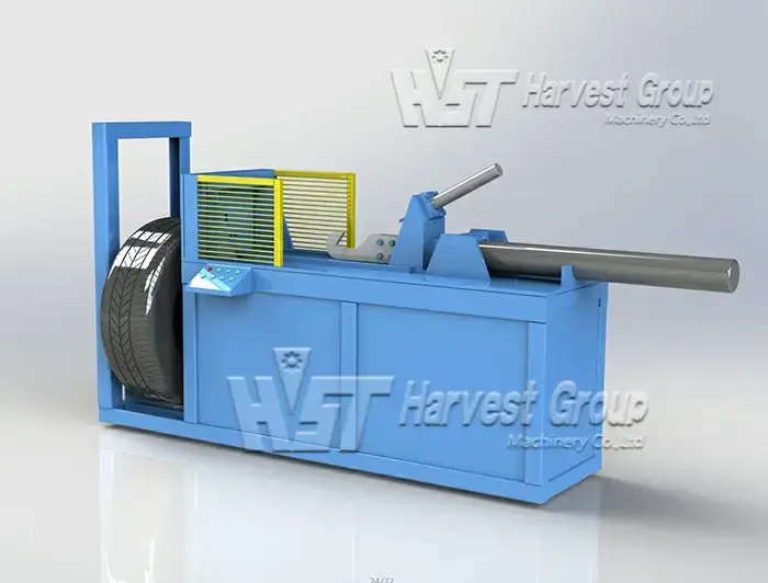 waste tire debeader machine for bead wire removal