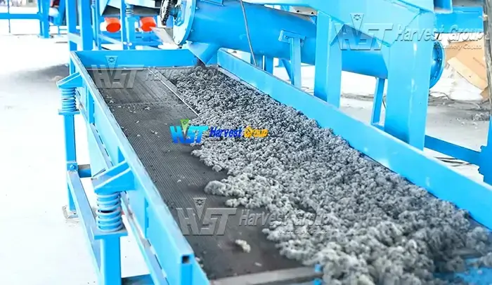 rubber granule vibrating screen for tire recycling line