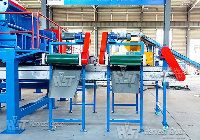 magnetic steel wire separator for scrap tire recycling