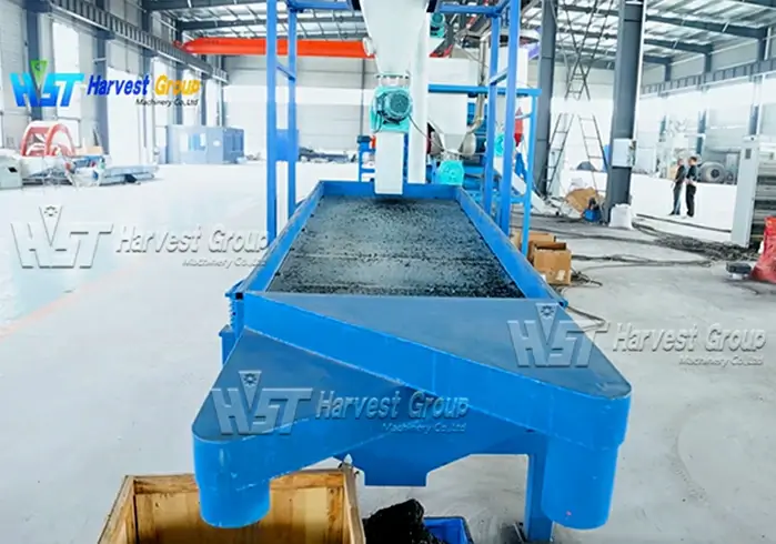 linear vibrating screen for rubber powder screening