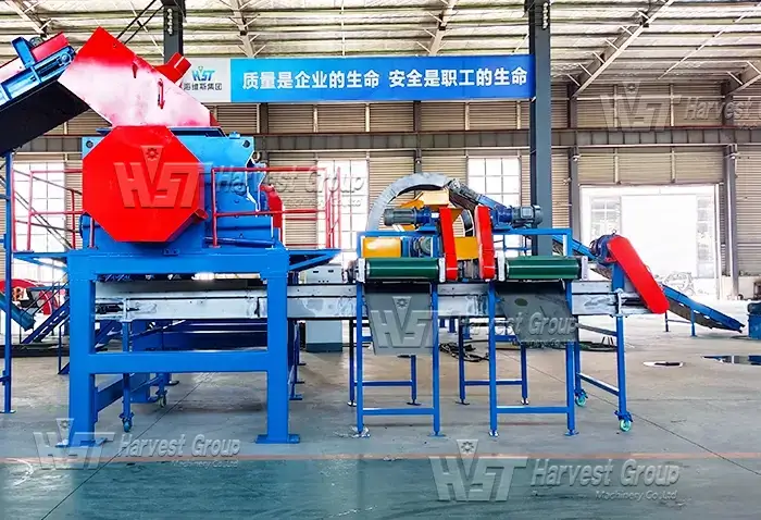 tire steel wire separator for rubber chip recycling