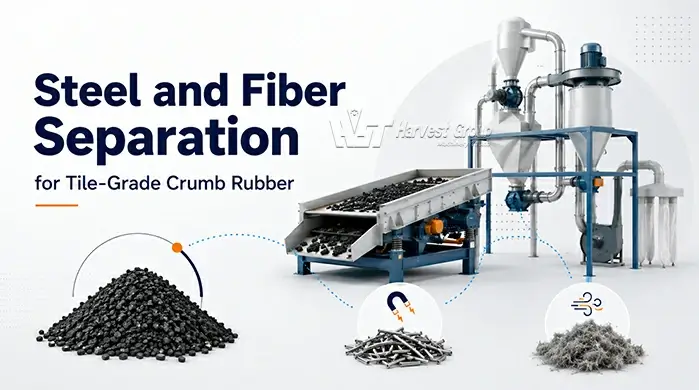 steel-and-fiber-separation-for-tile-grade-crumb-rubber